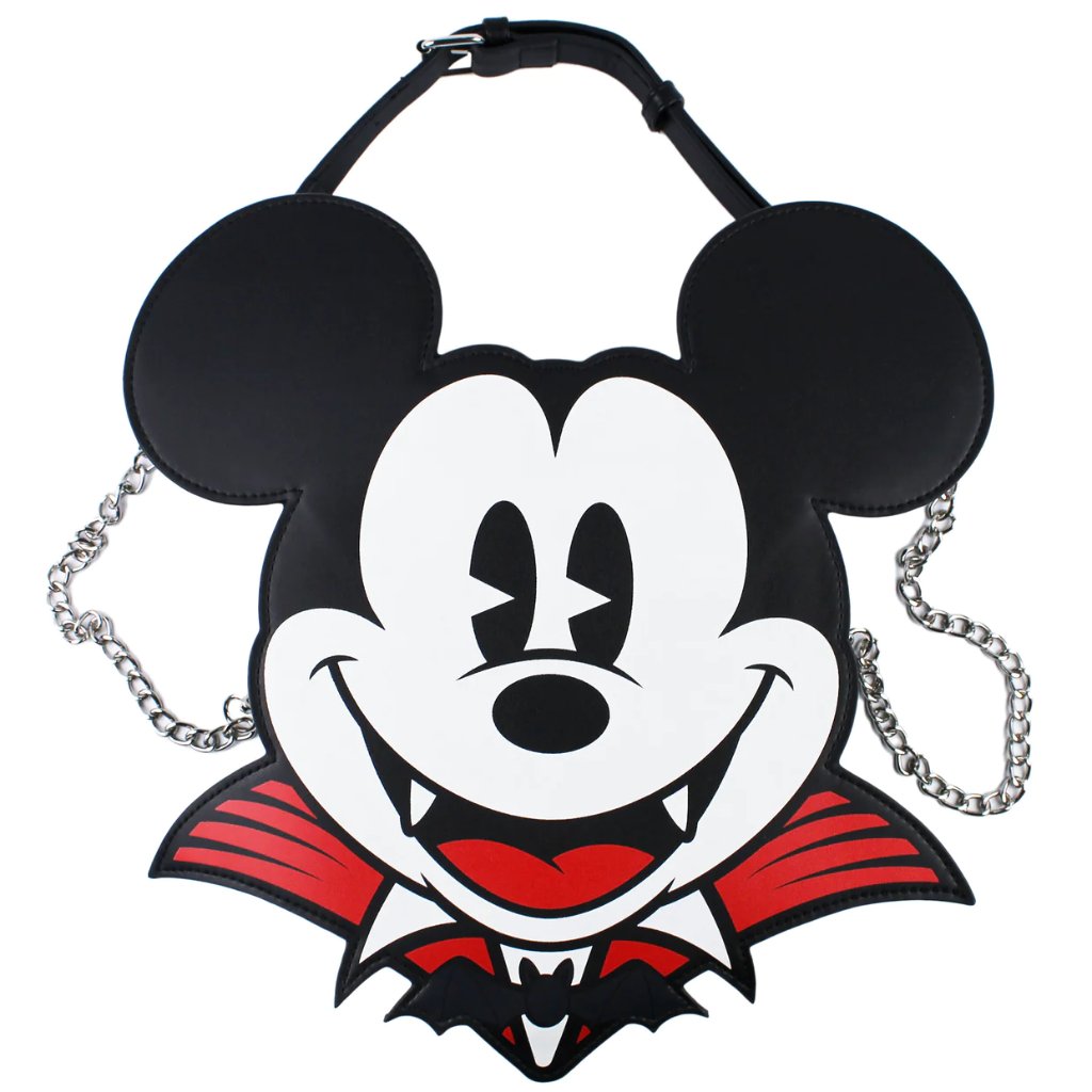 Disney Cakeworthy Vampire Mickey Mouse Halloween Glow-In-The-Dark Crossbody Bag
